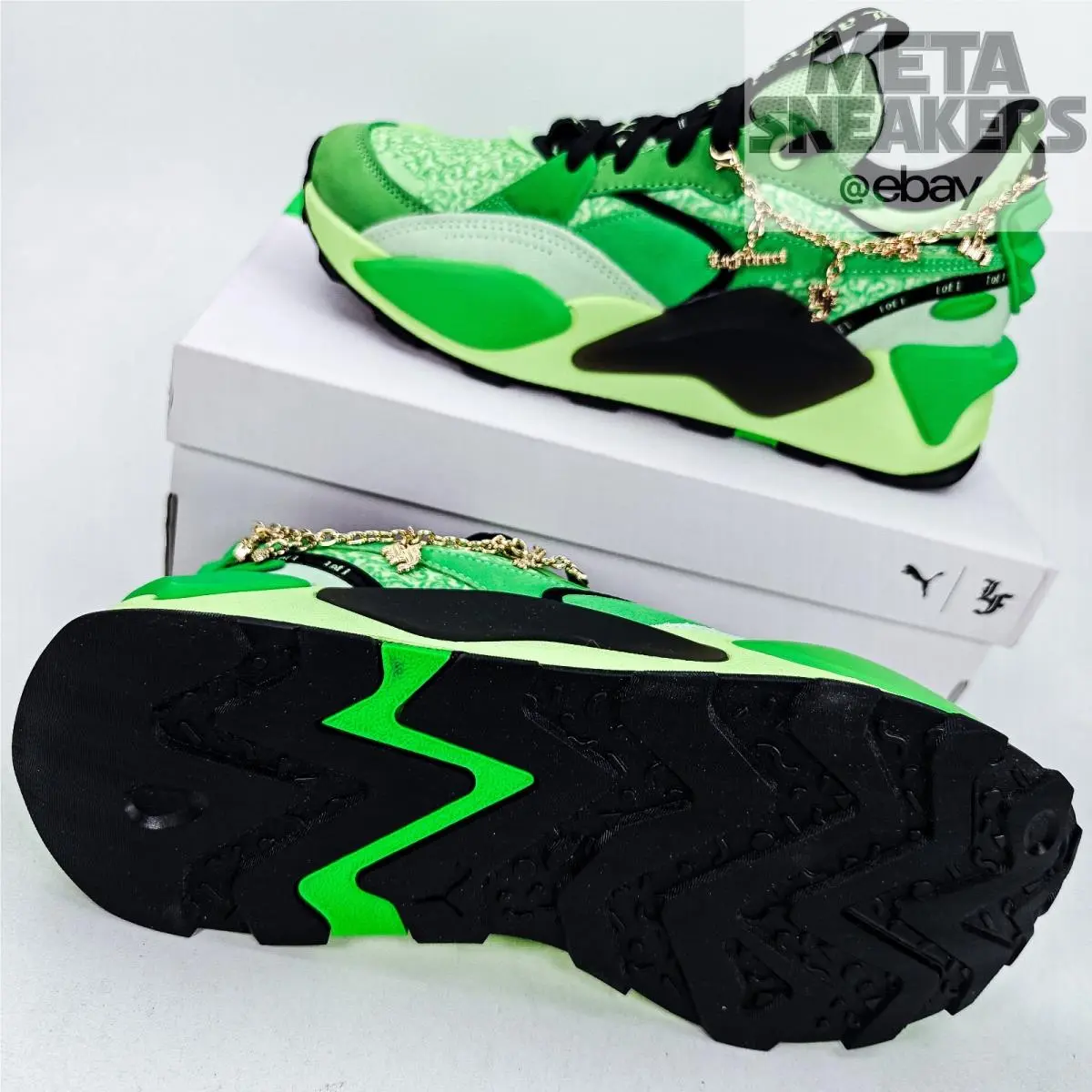 Puma shoes - PUMA RS-XL - 395032-01 - Green/Spring Fern/Black 10