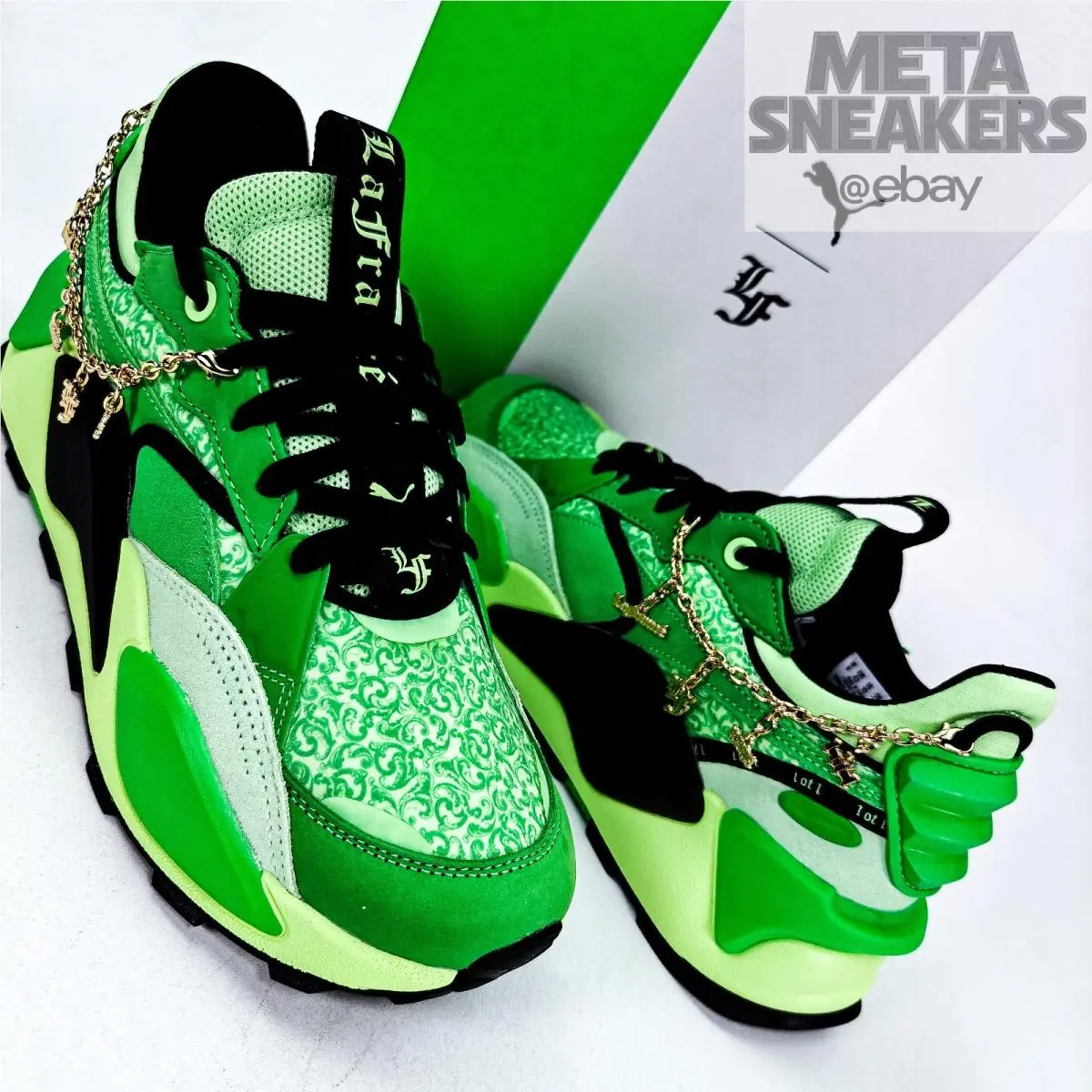 Puma shoes - PUMA RS-XL - 395032-01 - Green/Spring Fern/Black 2