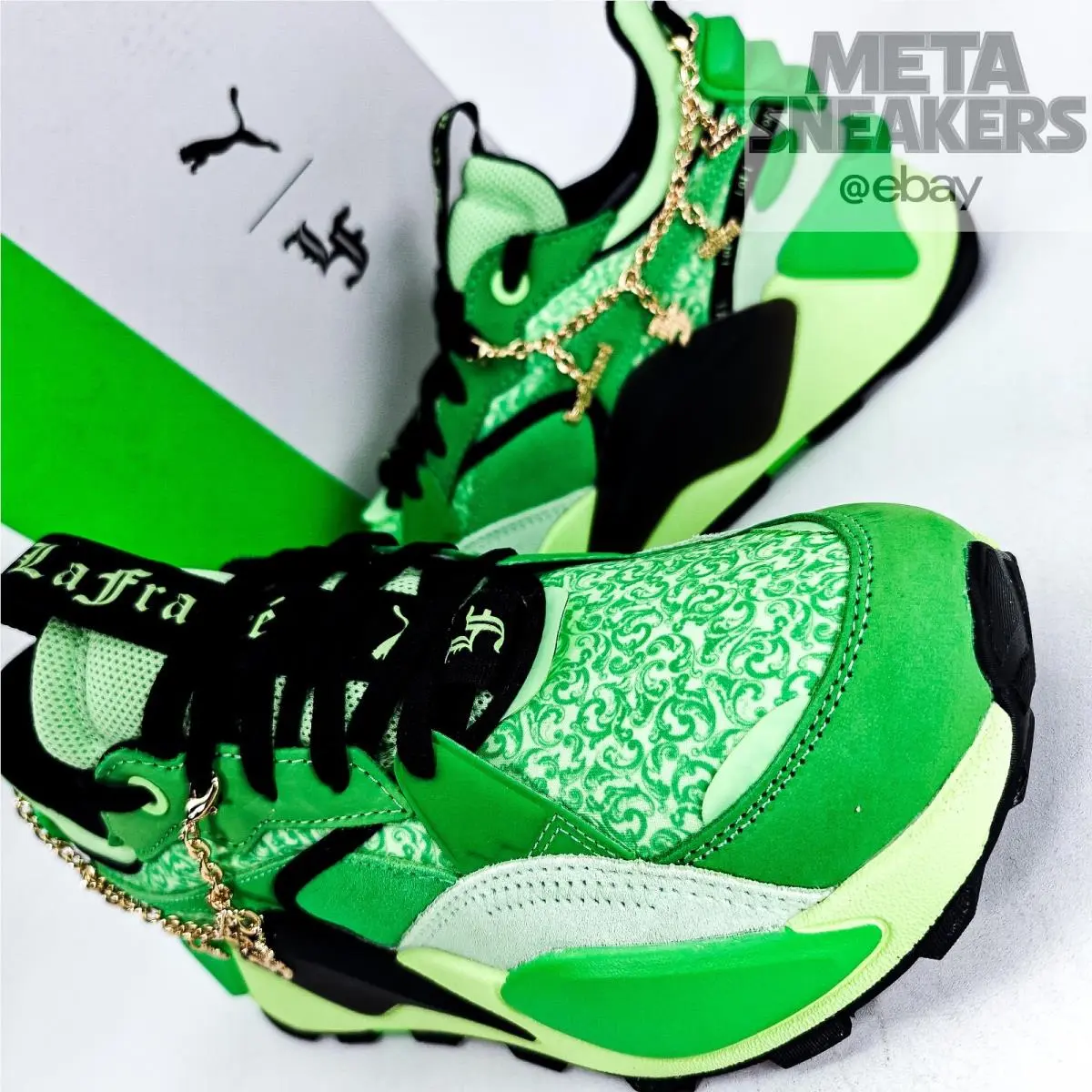 Puma shoes - PUMA RS-XL - 395032-01 - Green/Spring Fern/Black 4