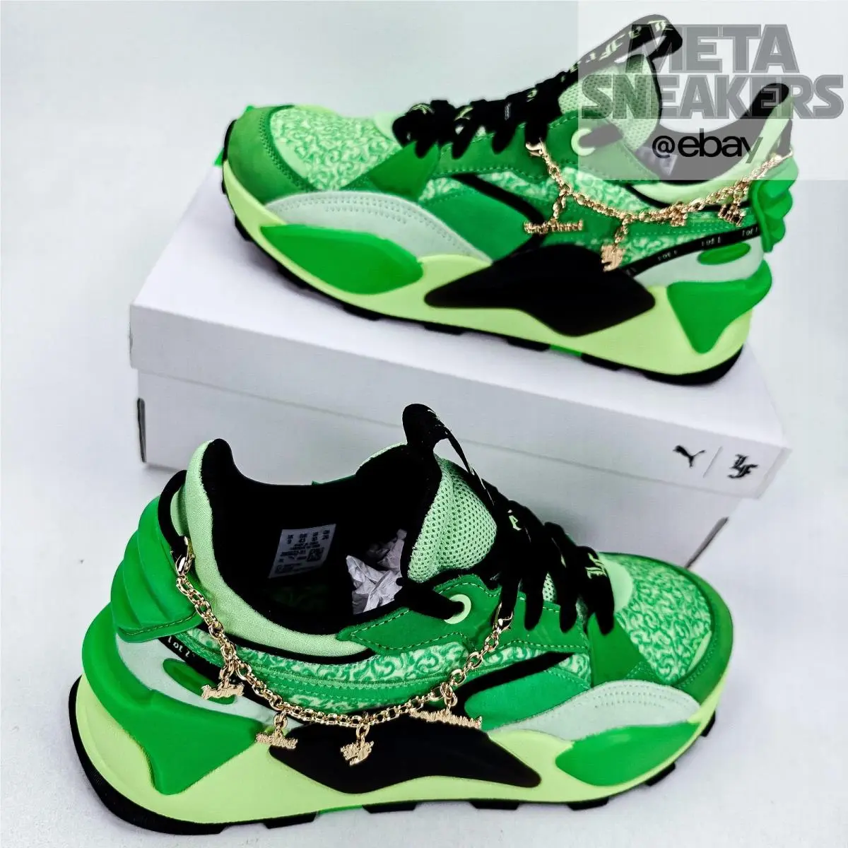 Puma shoes - PUMA RS-XL - 395032-01 - Green/Spring Fern/Black 5