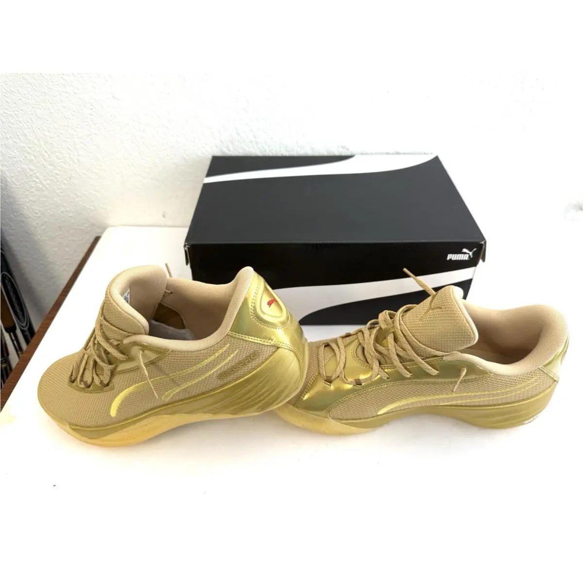 Puma shoes - PUMA All-Pro Nitro - Nitro - 313306-01 - Gold 14