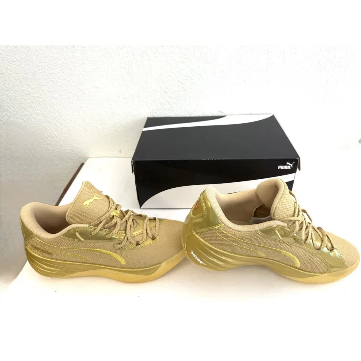 Puma shoes - PUMA All-Pro Nitro - Nitro - 313306-01 - Gold 16