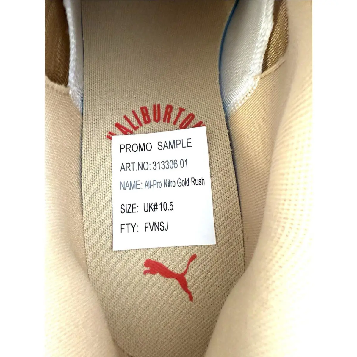 Puma shoes - PUMA All-Pro Nitro - Nitro - 313306-01 - Gold 0