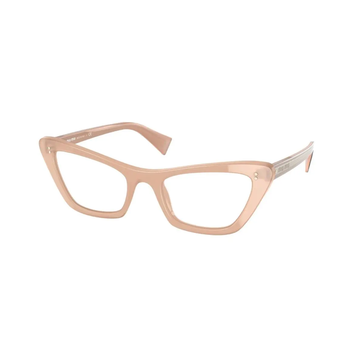 Miu Miu VMU-03T 02M-1O1 Pink Opal Eyeglasses 50/20/145