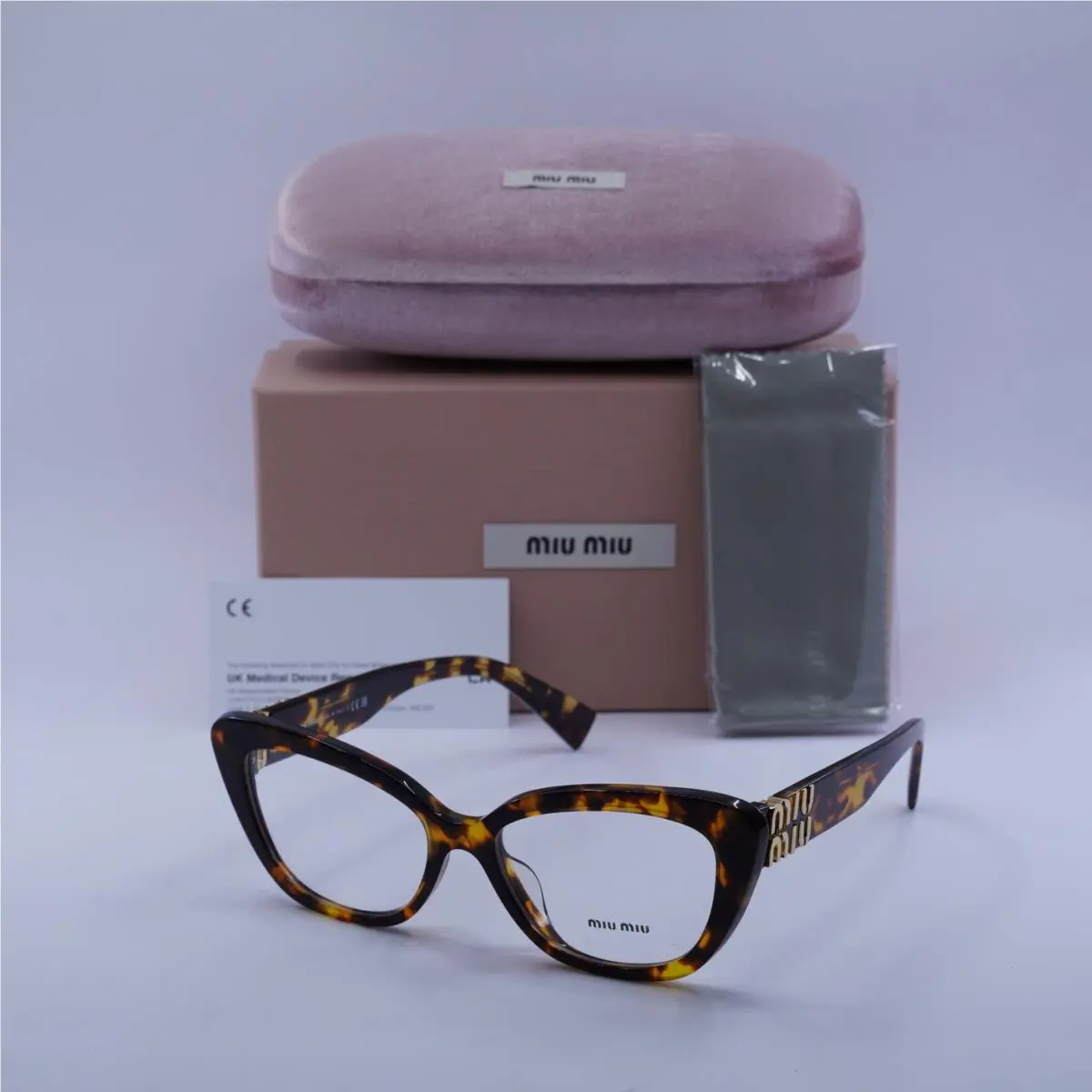 Miu Miu MU05VV VAU1O1 Honey Havana 53mm Eyeglasses