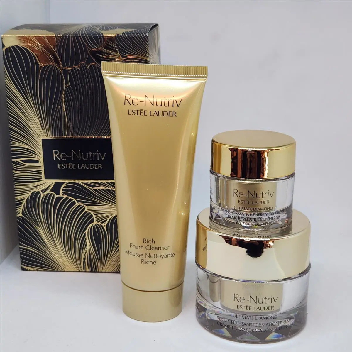 Estee Lauder Re-nutriv Ultimate Diamond Sculpted 15ml .5oz Eye 5ml Rich Foam