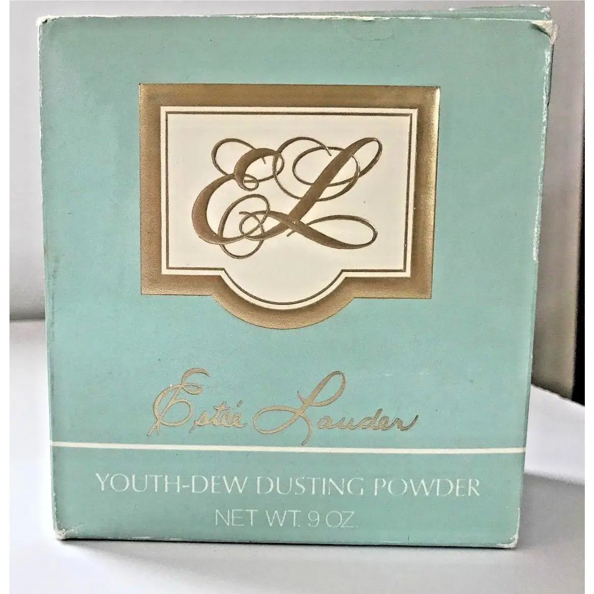 Vintage Estee Lauder Youth Dew Dusting Powder 9oz Box w/ Puff Rare Read