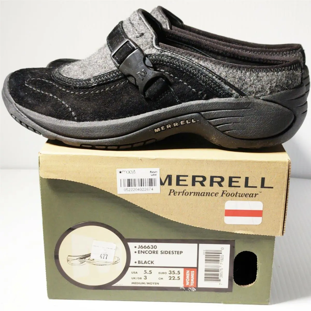 Merrell shoes - J66630 - J66630 - Black (UPC: 801100626158) 1