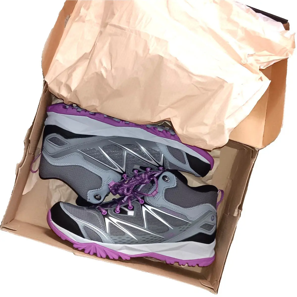 Merrell shoes - Merrell Capra Bolt Mid Waterproof - J35442 - Grey/Purple (UPC: 044214867134) 16