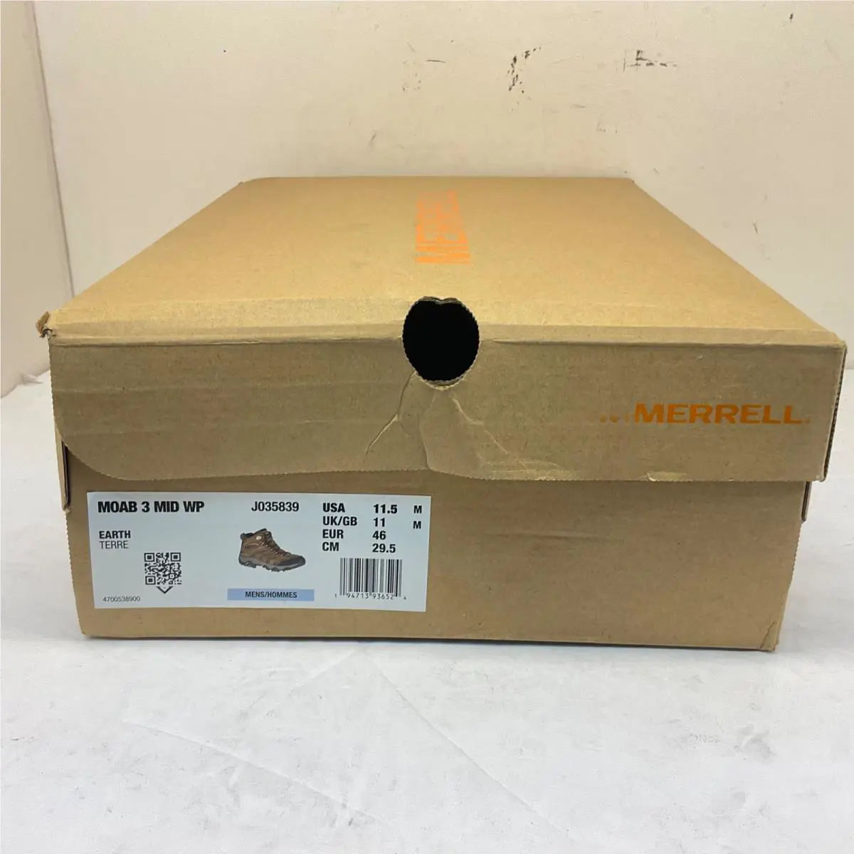 Merrell shoes - Moab 3 Mid WP - Moab Mid - Earth (UPC: 194713936524) 8