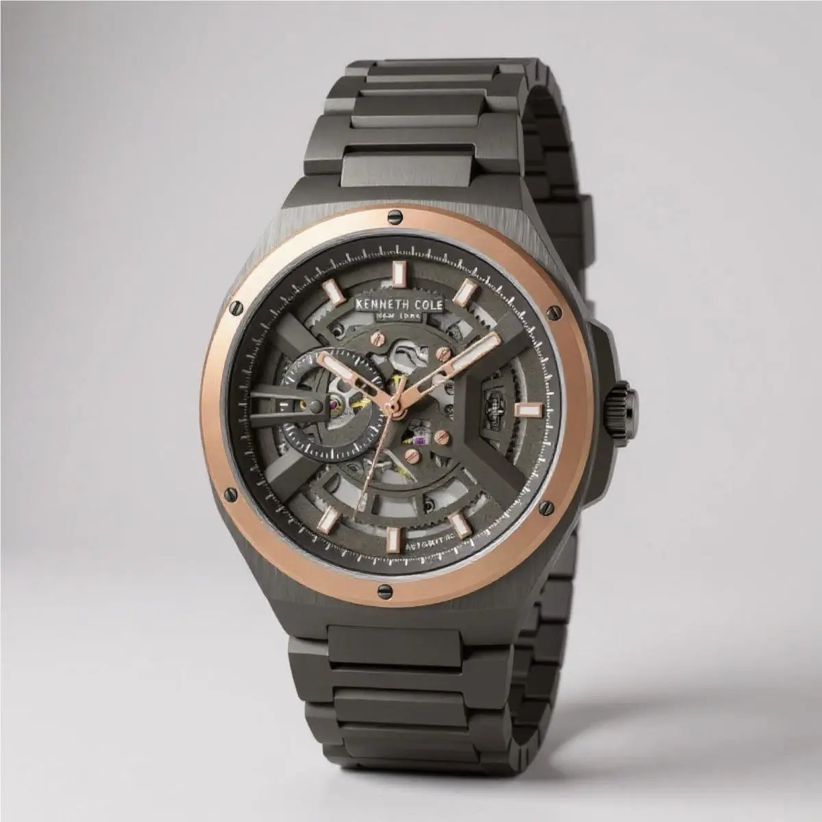 Kenneth Cole KCWGL0013703 Men`s Stainless Steel Automatic Skeleton Watch
