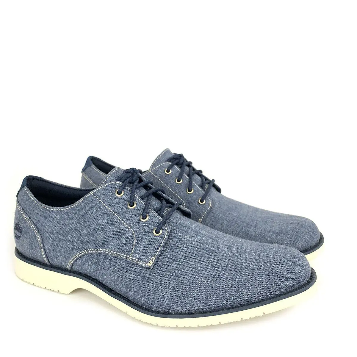 Timberland Men`s Woodhull Denim Canvas Oxford Shoes A1XRZ
