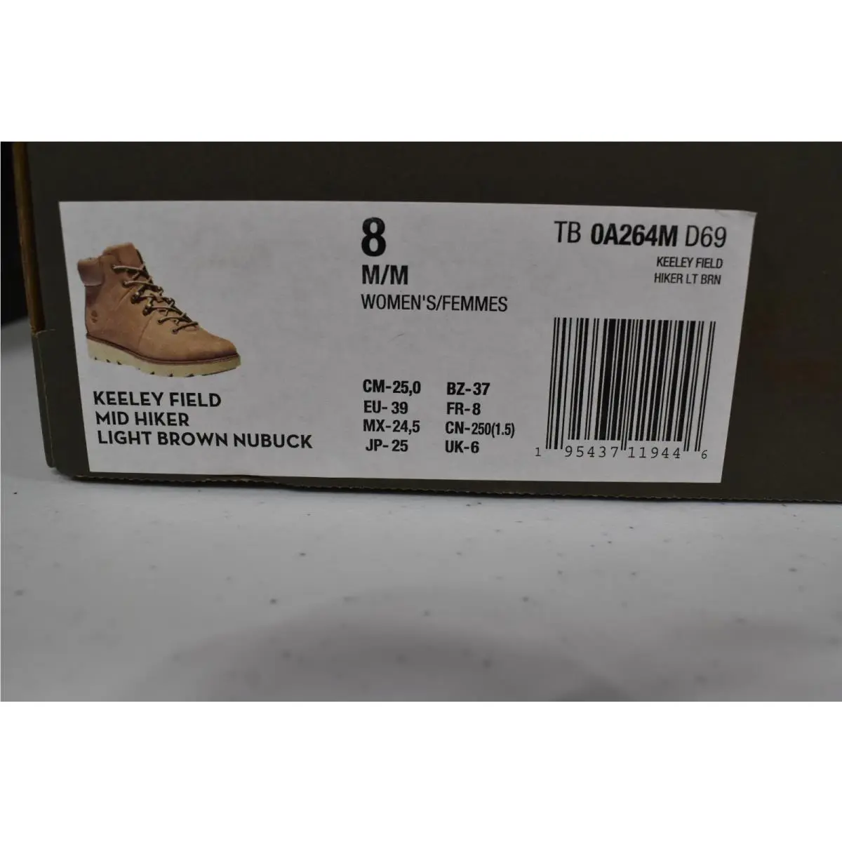 Timberland shoes - Timberland Keeley Field Mid Hiker - TB 0A264M D69 - Brown (UPC: 195437119446) 8