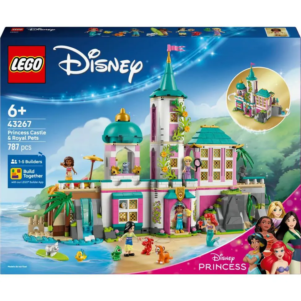 Lego Disney Princess Castle Royal Pets 43267 Building Set 5 Beloved Princesses