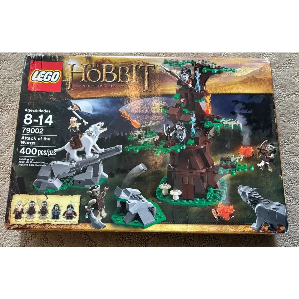 Lego 79002 The Hobbit: Attack of The Wargs Box Retired Set