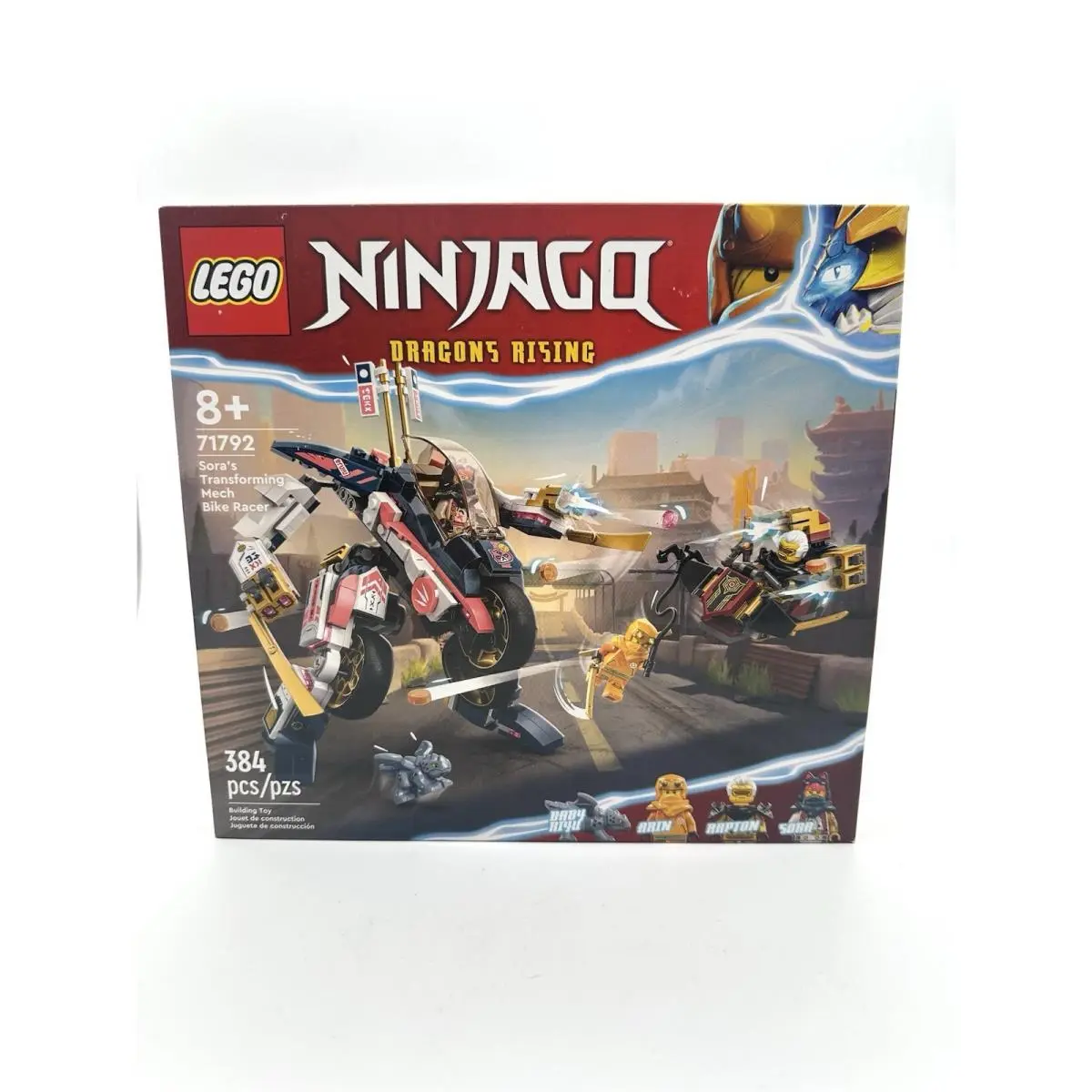 Lego Ninjago Dragons Rising Sora`s Transforming Mech Bike Racer 71792