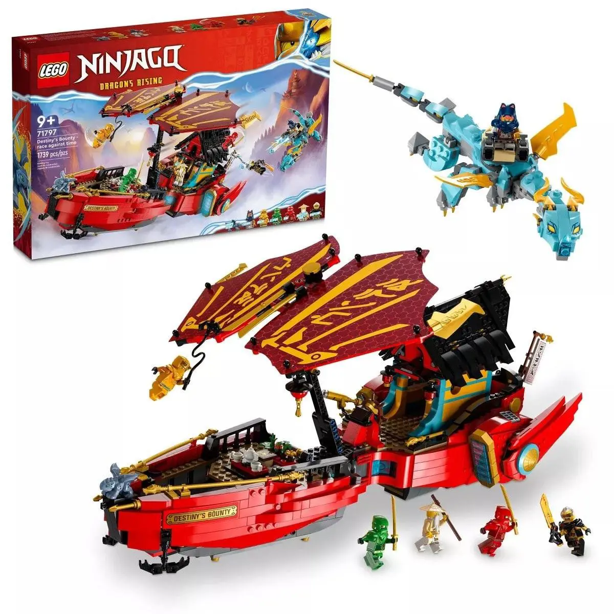 Lego Ninjago Destiny`s Bounty Race Against Time Dragon Building Set 71797