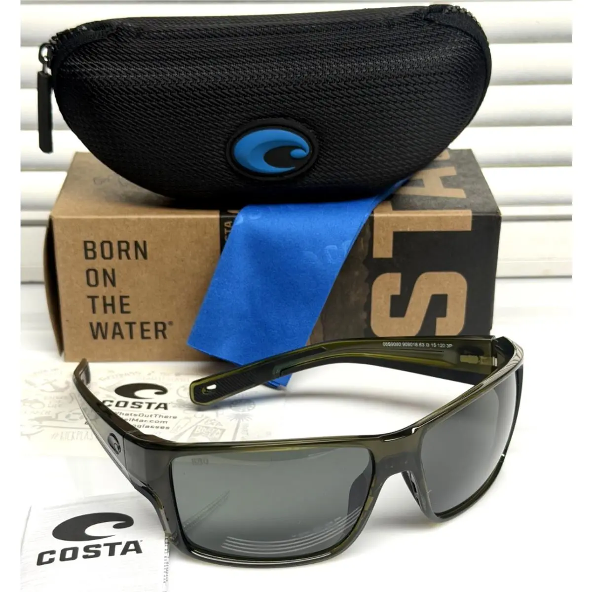 Sunglasses Reefton Pro Seagrass Gray Polarized Glass 580G by Costa Del Mar