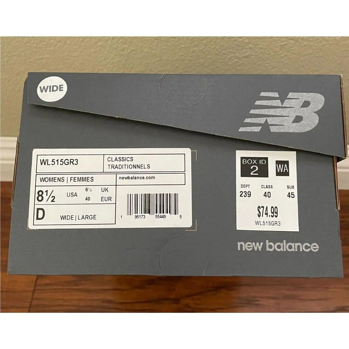 New Balance shoes - Grey with White 2