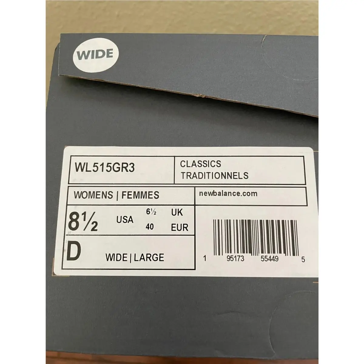 New Balance shoes - Grey with White 13