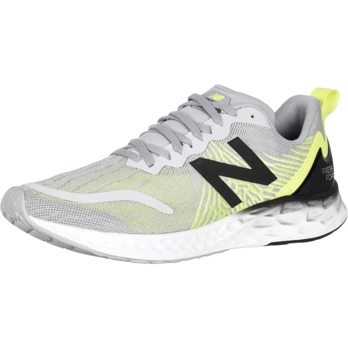 New Balance Men`s Fresh Foam Tempo V1 Running Shoe - Rain Cloud/Lemon Slush