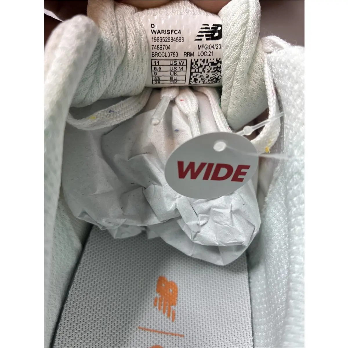 New Balance shoes - New Balance Fresh Foam Arishi - WARISFC4 - Sea Salt/Orange Fuzz (UPC: 196652984529) 4