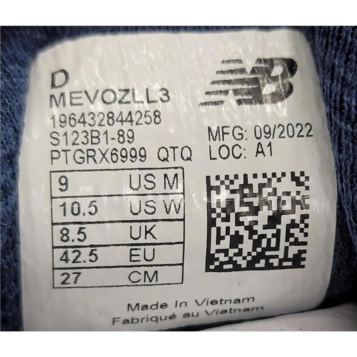 New Balance shoes - MEVOZLG3 - Blue (UPC: 196432844258) 6