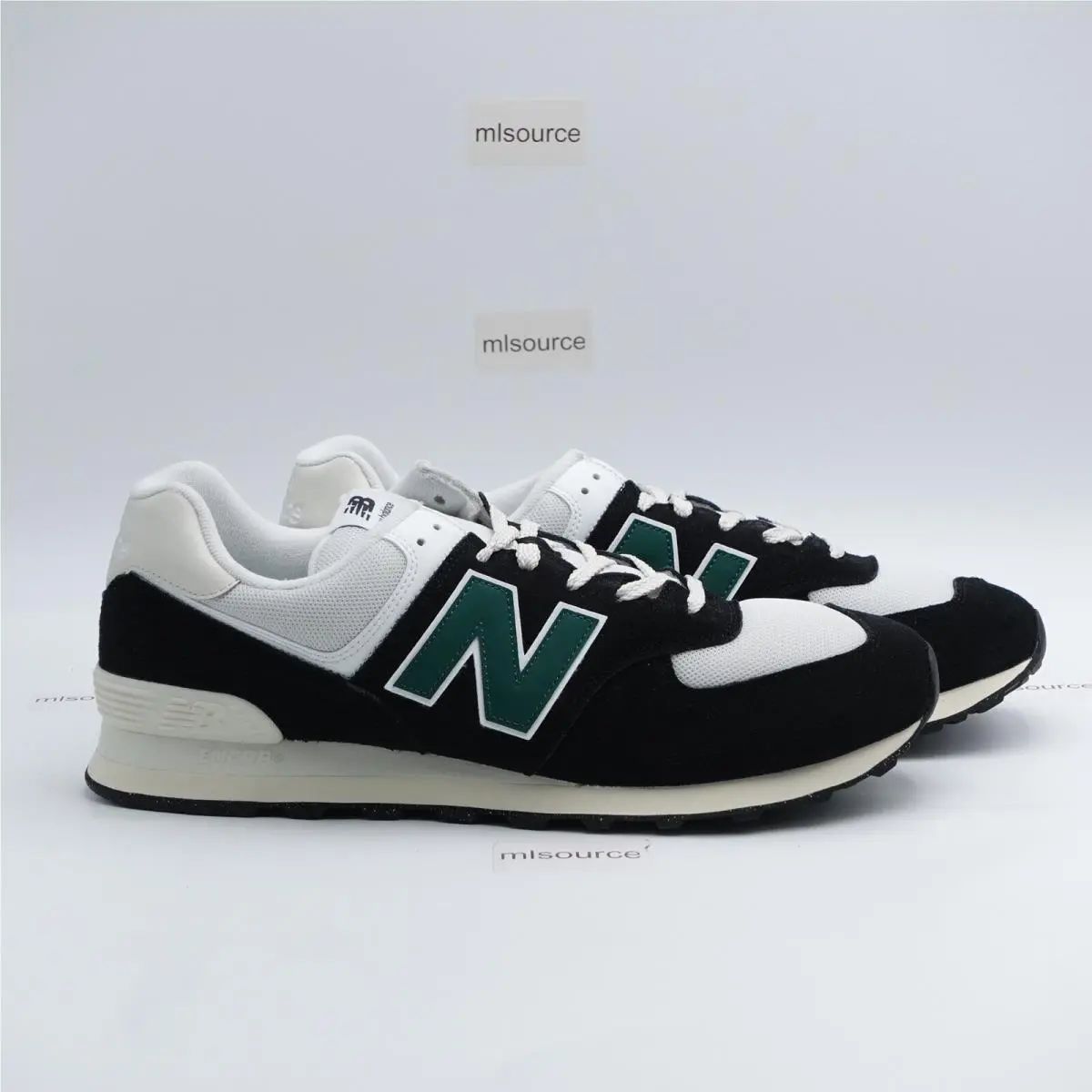 New Balance shoes - New Balance 574 - U574RBG - Black, Manufacturer: Black/White/Marsh Green (UPC: 197376887097) 1