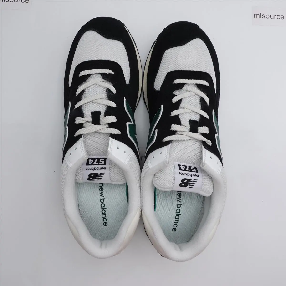 New Balance shoes - New Balance 574 - U574RBG - Black, Manufacturer: Black/White/Marsh Green (UPC: 197376887097) 3