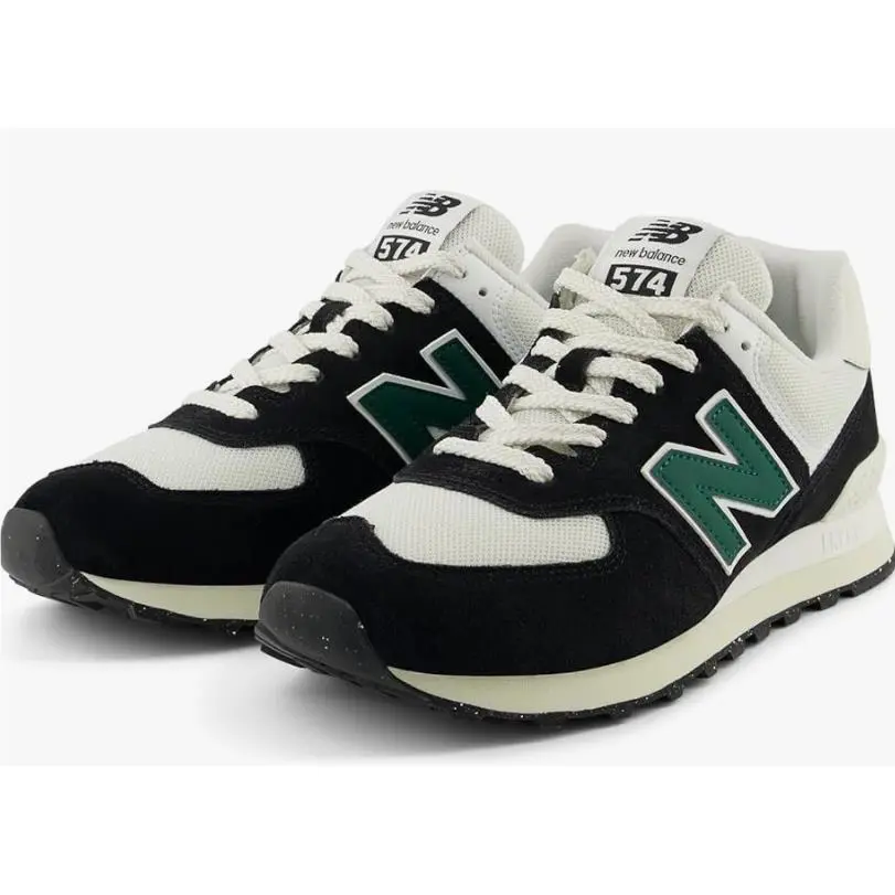New Balance shoes - New Balance 574 - U574RBG - Black / White / Green (UPC: 196941359311) 2