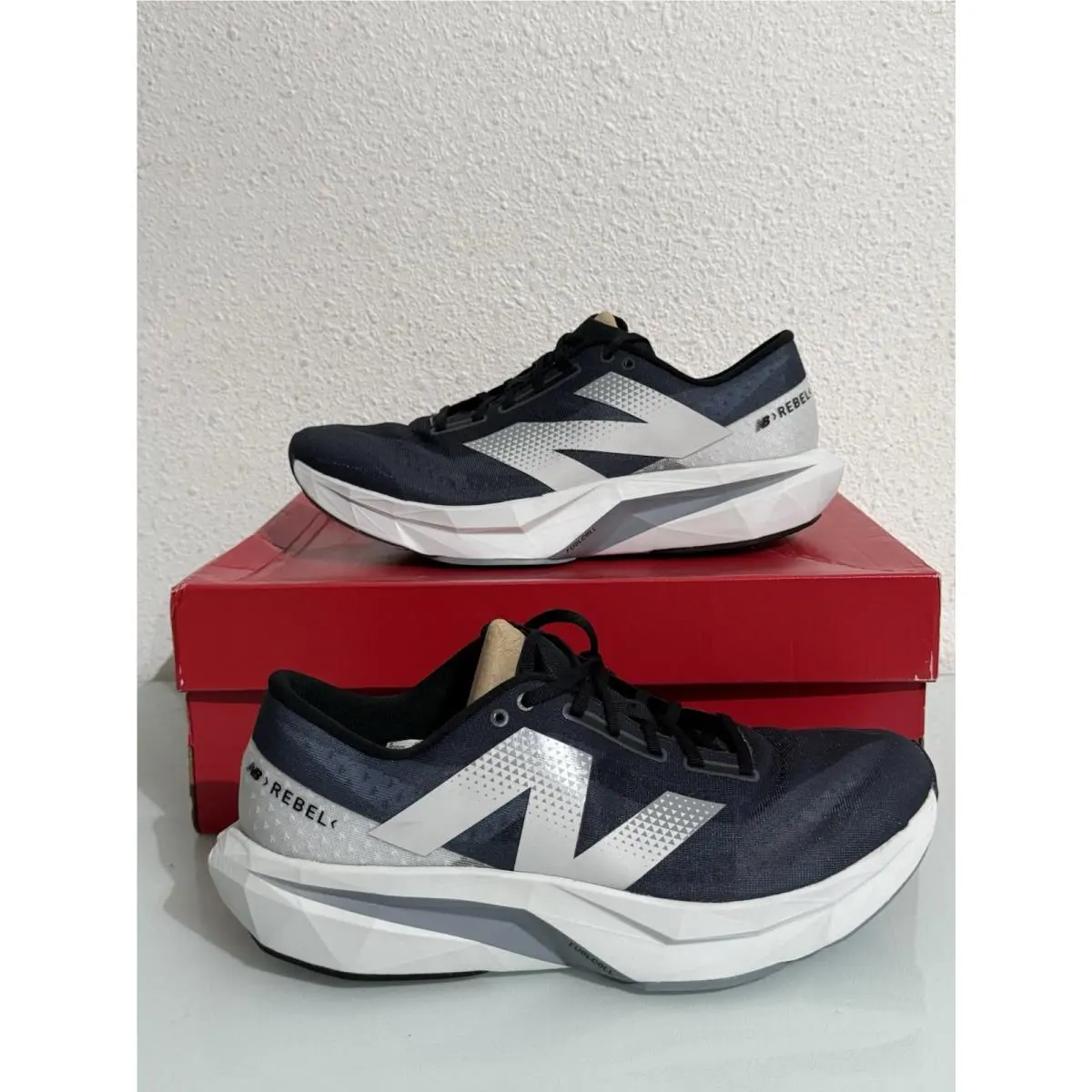 New Balance Fuelcell Rebel v4 Men’s Size 14 Running Shoes Grey Black MFCXLK4