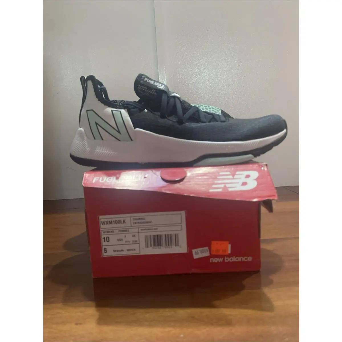 New Balance Fuelcell 100 Trainer Black Womens Athletic Sneakers WXM100LK 10