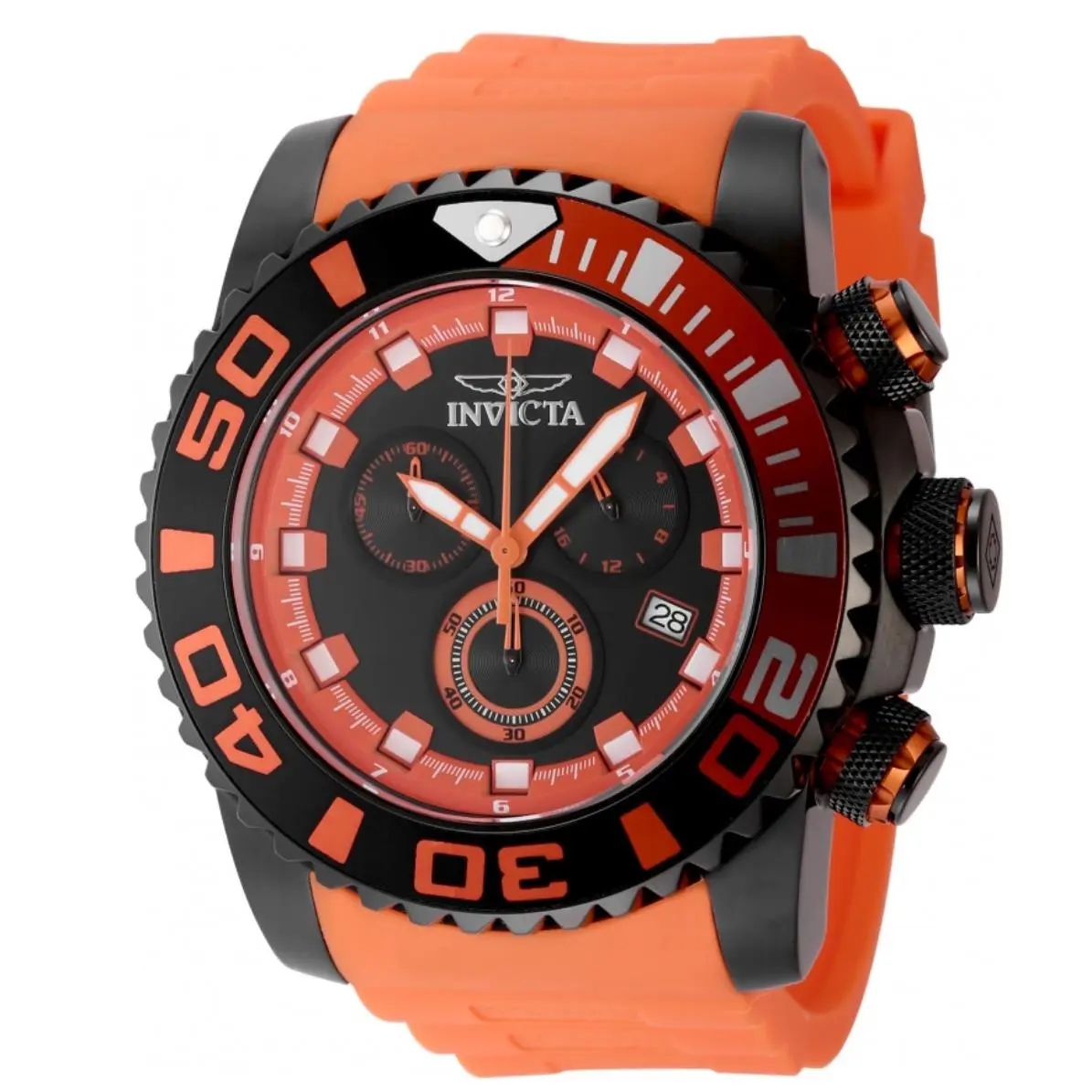 Sea Hunter Emberstrike Men`s 52mm Fly-back Chrono Watch 48986 by Invicta
