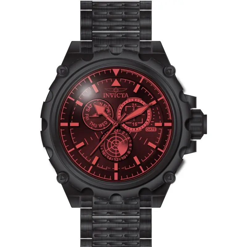 Invicta Coalition Forces Spline Command Mens 50mm Red Tinted Crystal Watch 49203