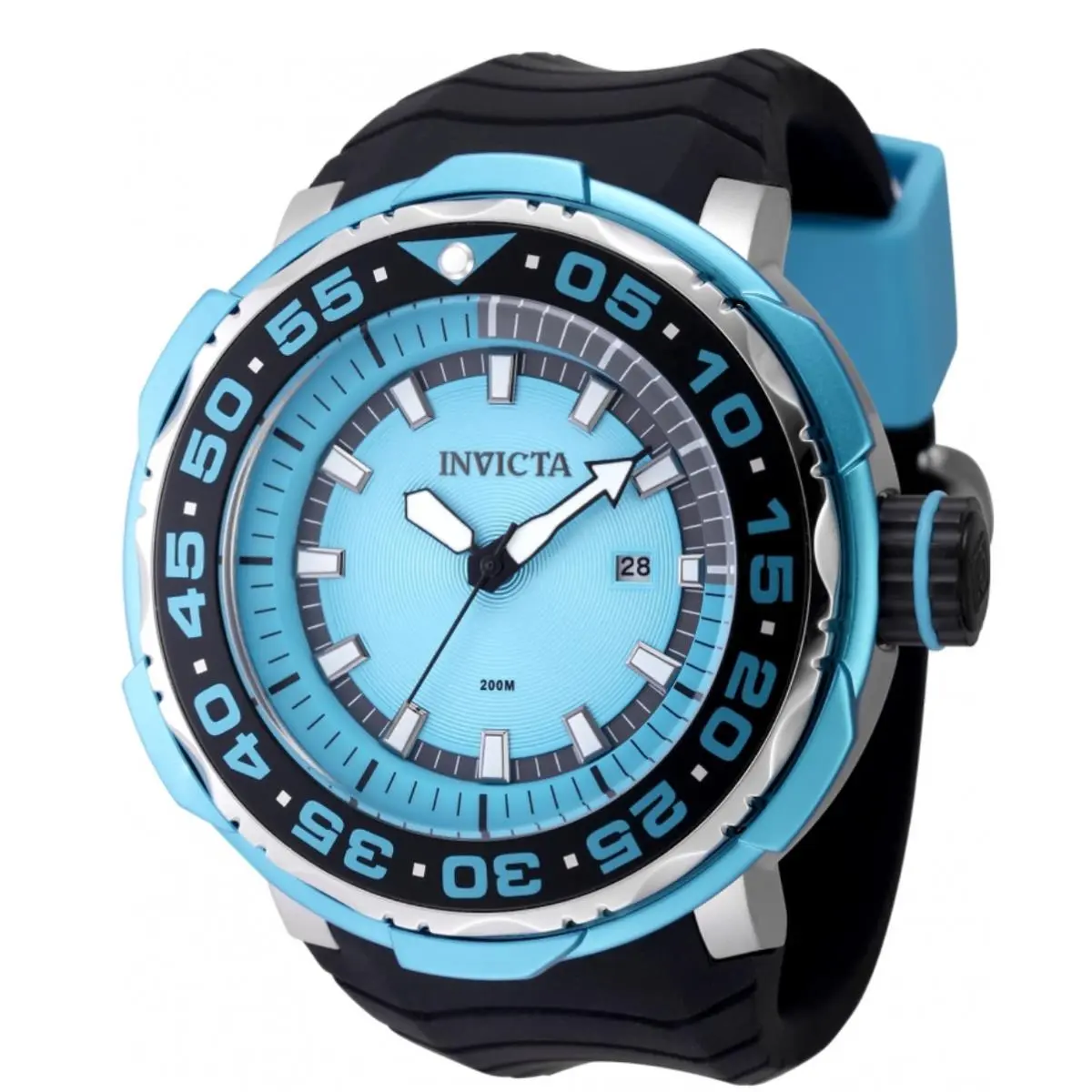 Invicta Chrononaut Ice Blue Men`s 52mm 200M Quartz Watch 48339