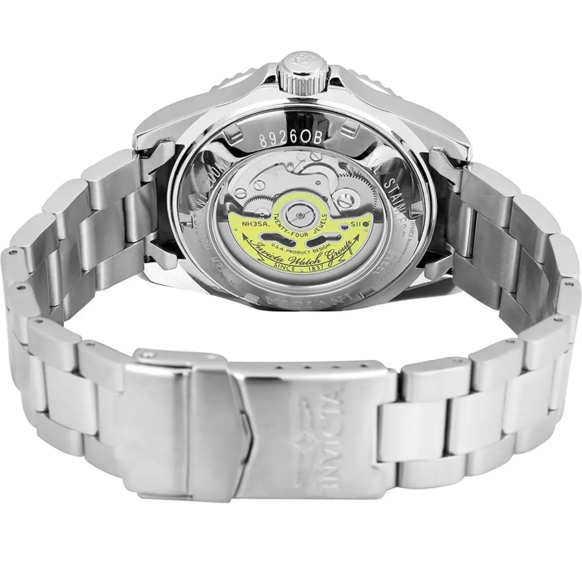 Invicta Men`s Watch 40mm Pro Diver Automatic Black Dial Stainless Steel Band
