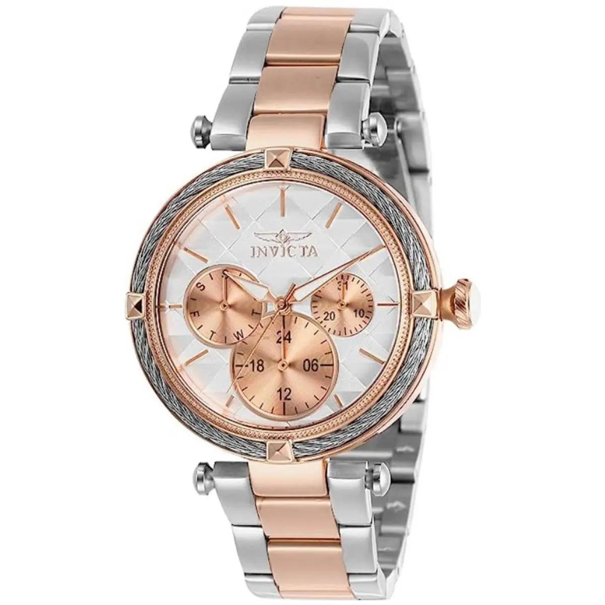 Invicta Bolt White Dial Two-tone Ladies Watch 28962