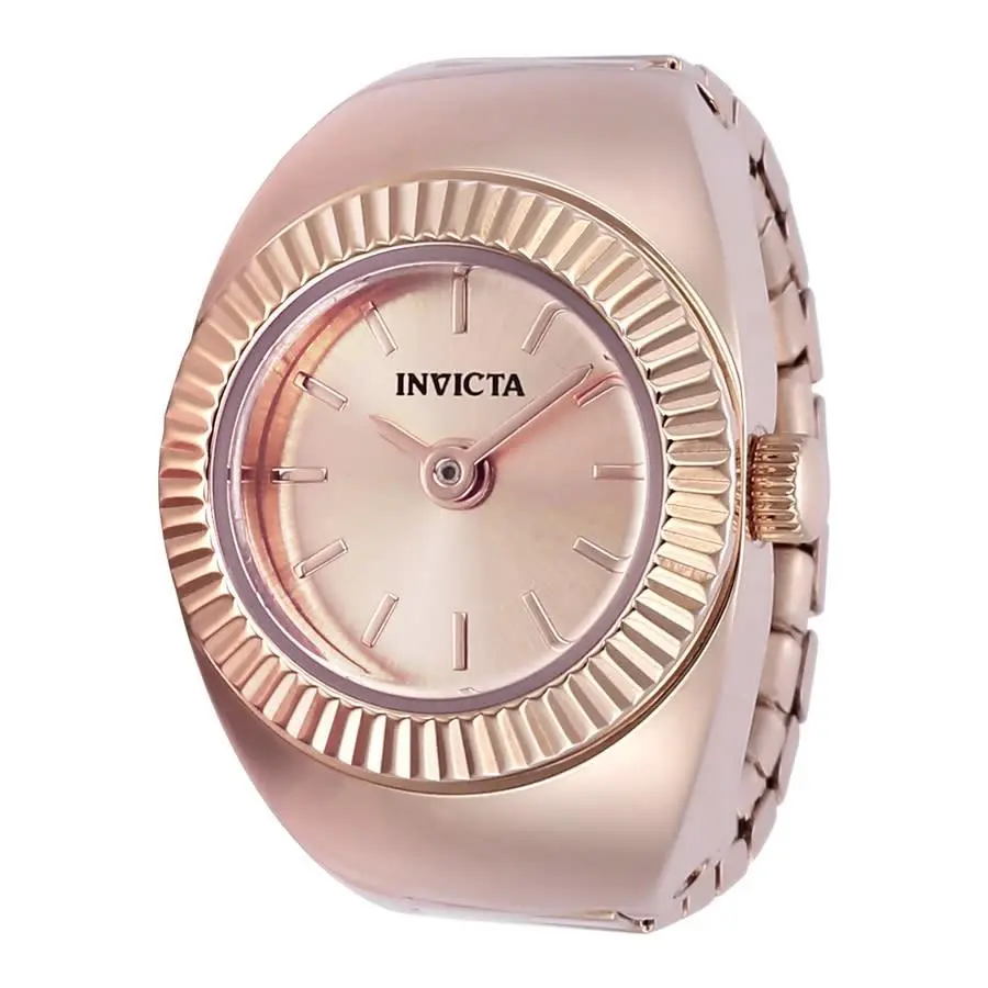 Invicta Mini Angel Quartz Crystal Rose Gold Dial Ladies Watch 48948