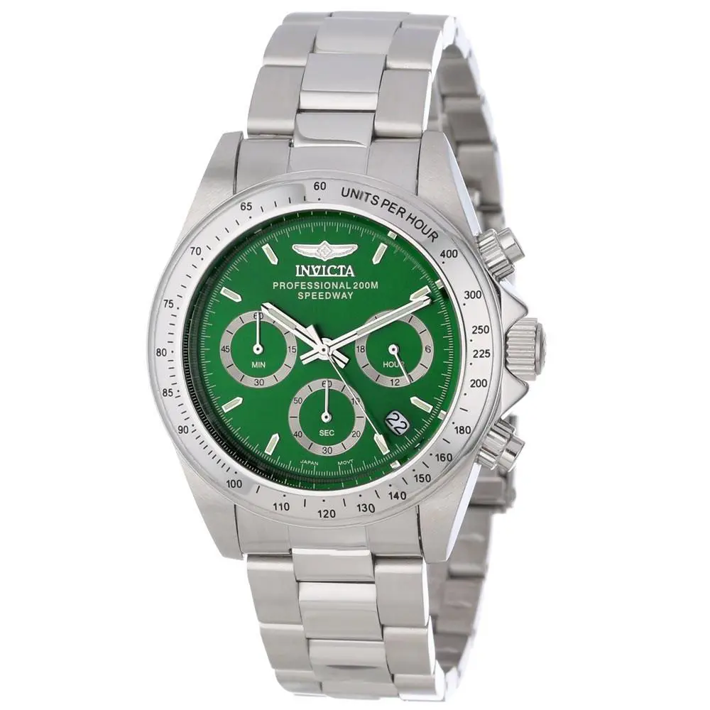 Invicta Women`s 14384 Speedway Quartz Chronograph Green Dial Watch