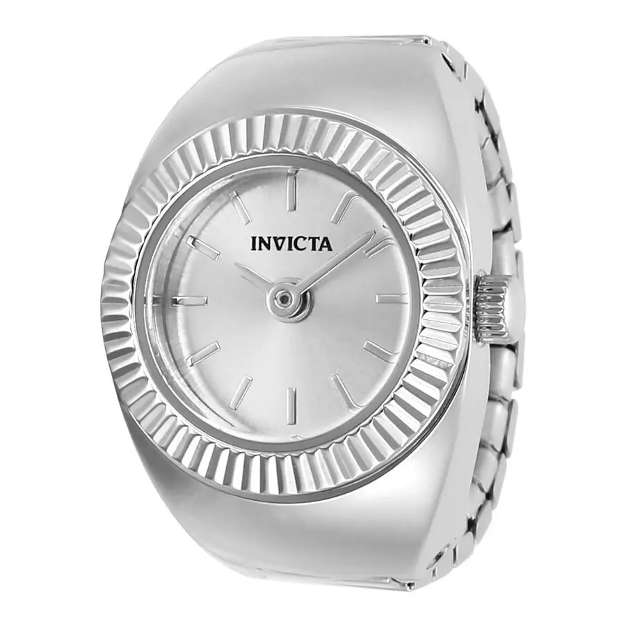 Mini Angel Quartz Crystal Silver Dial Ladies Watch 48946 by Invicta