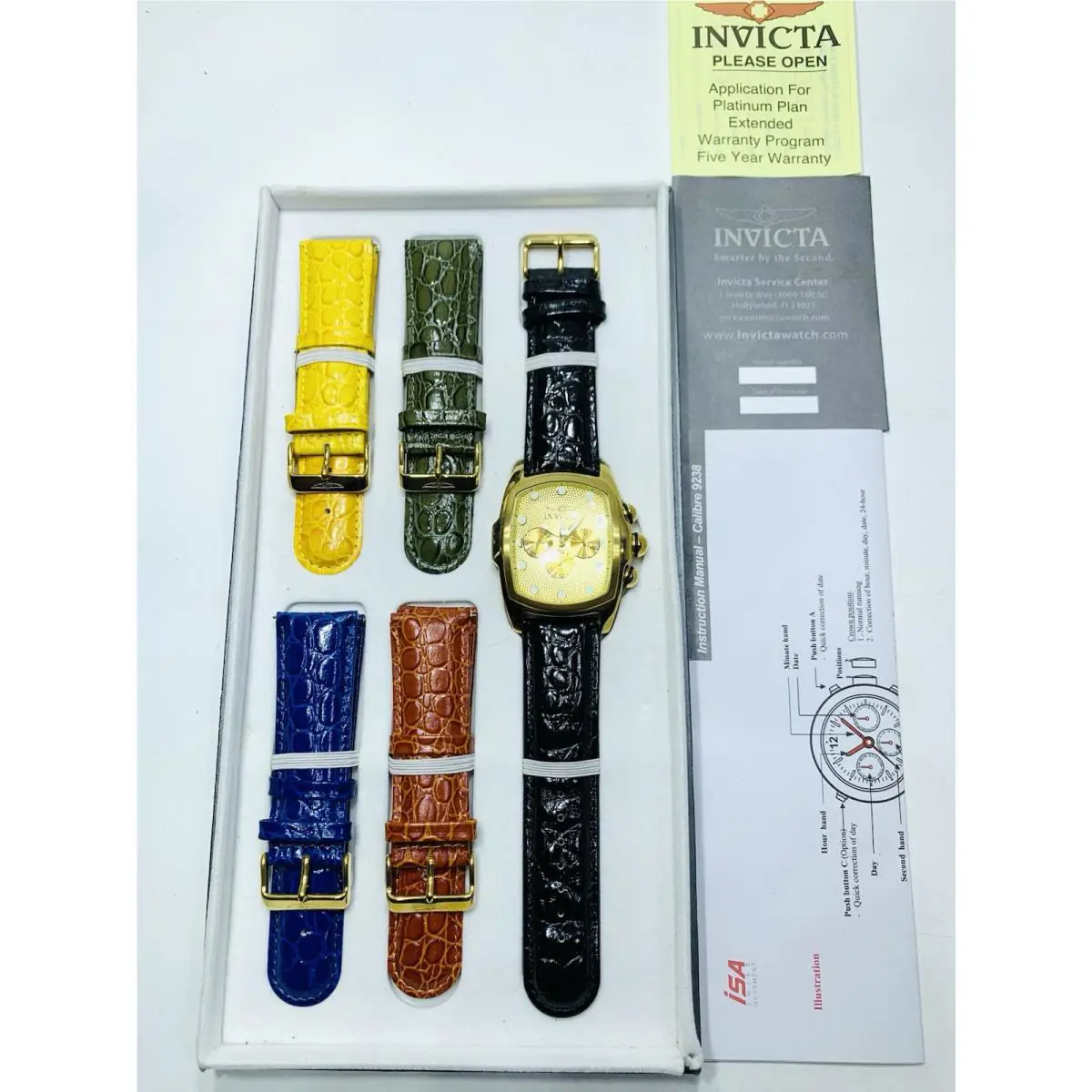 Invicta Lupah Special Edition No.0068 Mens Watch with 5 Changeable Straps