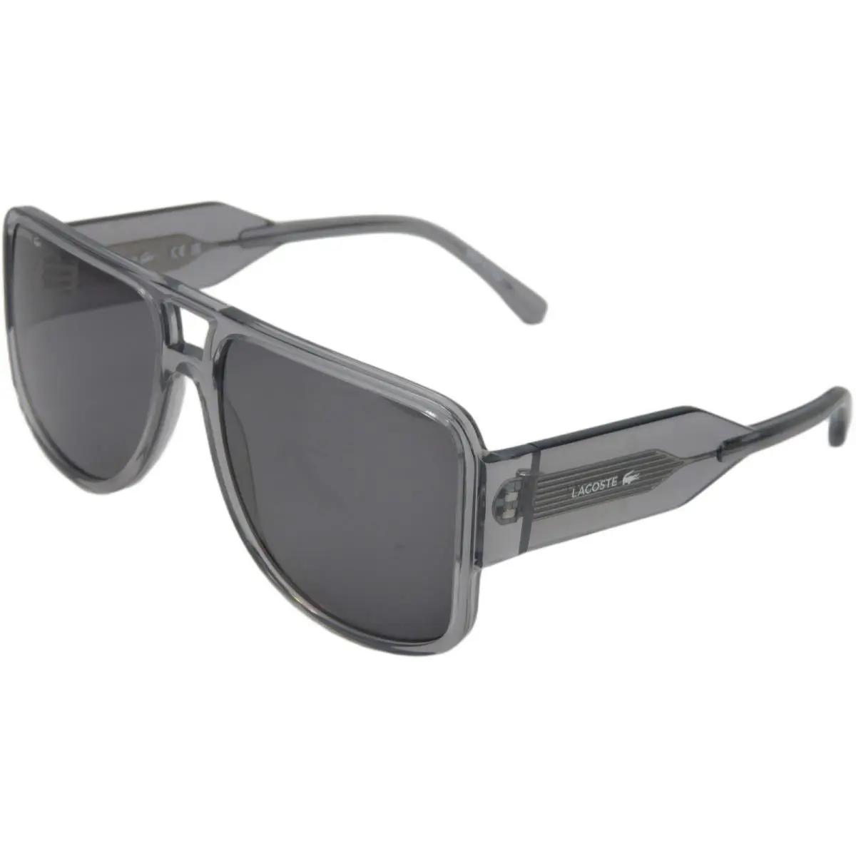 Lacoste Unisex Adult Sunglasses L6056S - Light Grey with Solid Grey Lens