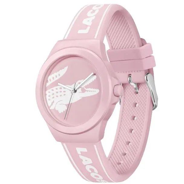 Lacoste Neocroc 2001218 Pink Dial Pink White Silicone Strap 38MM Women Watch