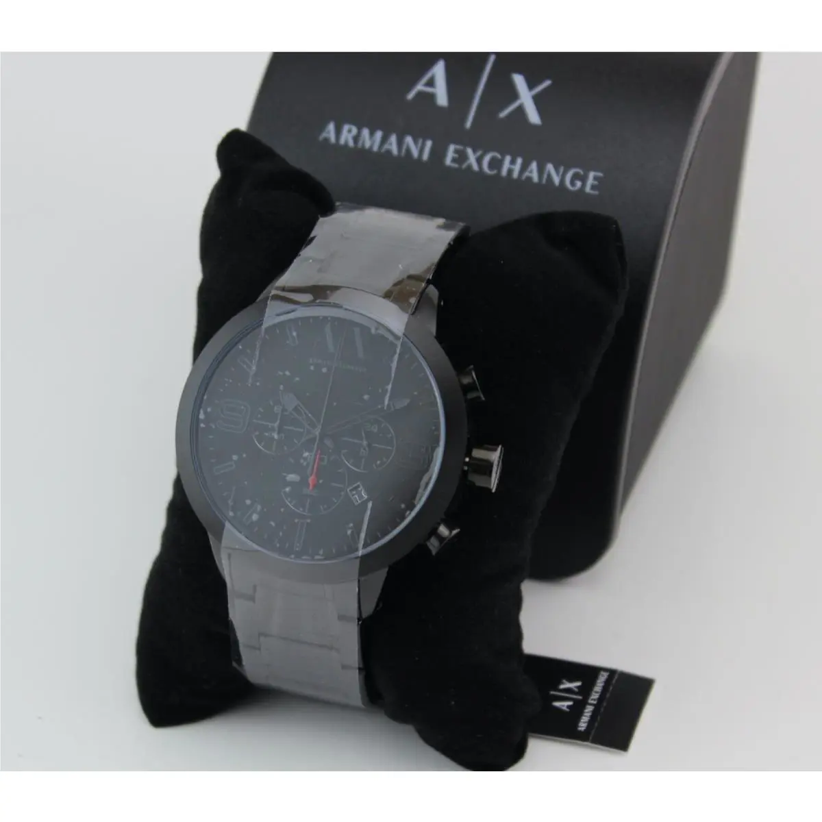 Armani Exchange Atlc Black Chronograph Men`s AX1277 Watch