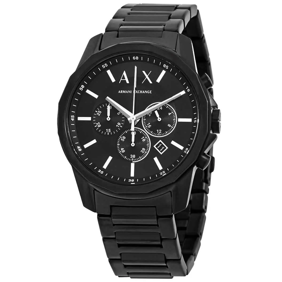 Armani Exchange Banks Chronograph Quartz Black Dial Men`s Watch AX1722