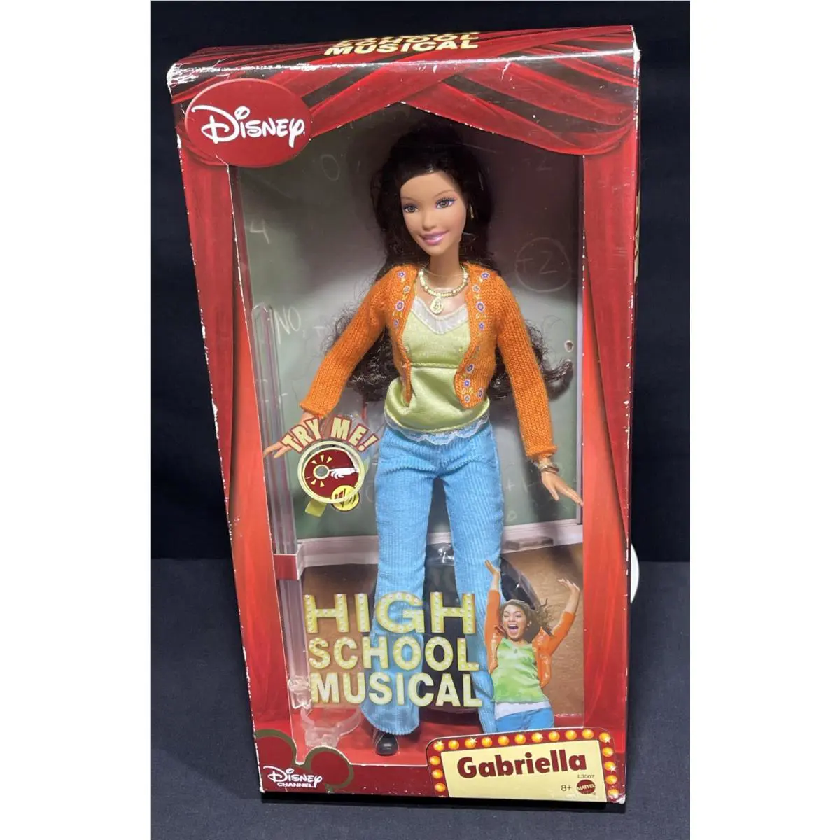 Yr 2007 Disney Movie High School Musical Electronic Doll Gabriella