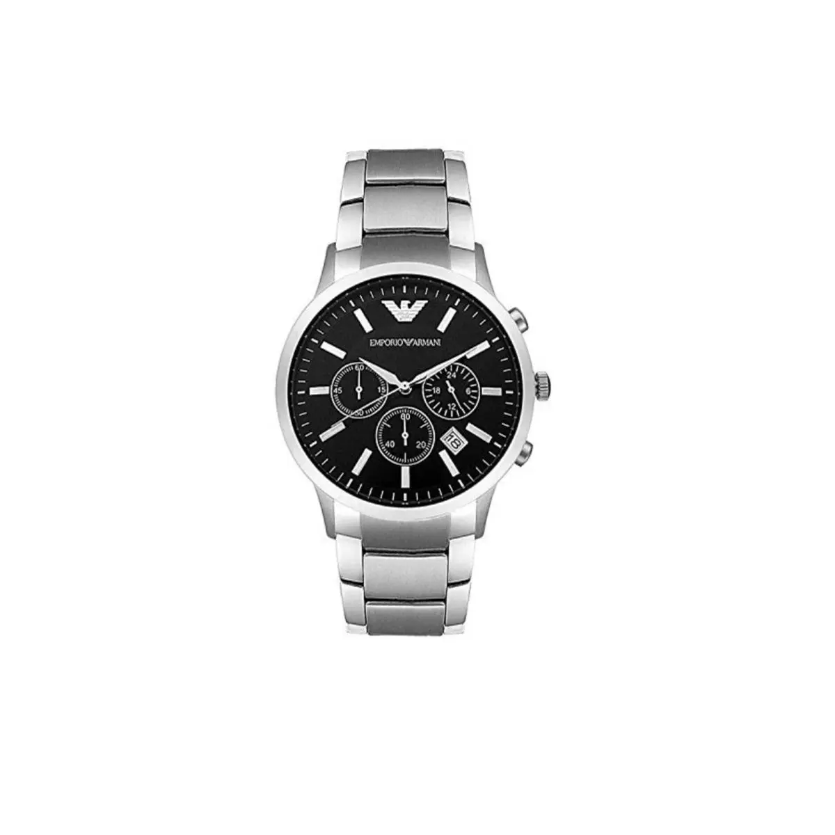 Emporio Armani Chrono Quartz Men`s Watch AR2434 Silver