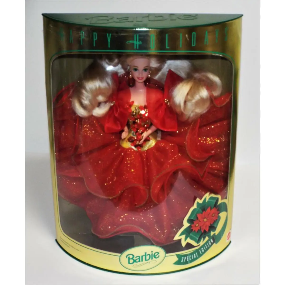 Happy Holidays Barbie Doll Christmas Special Edition 10824 Mattel 1993