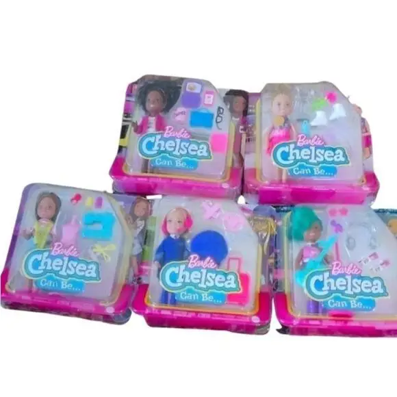 Barbie Chelsea Can Be A Boss Ice Skater Seamstress Pilot + Rockstar