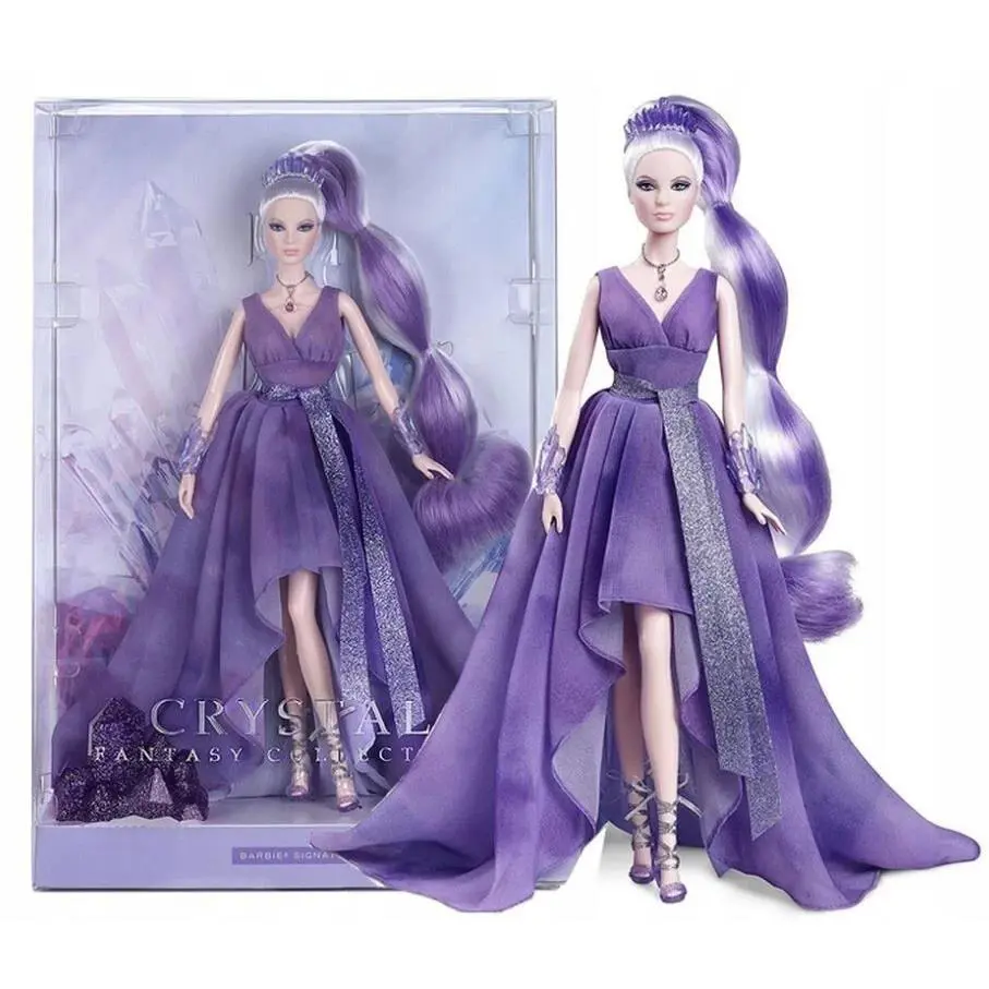 Mattel Signature Barbie Crystal Fantasy Collection Amethyst Doll GTJ96